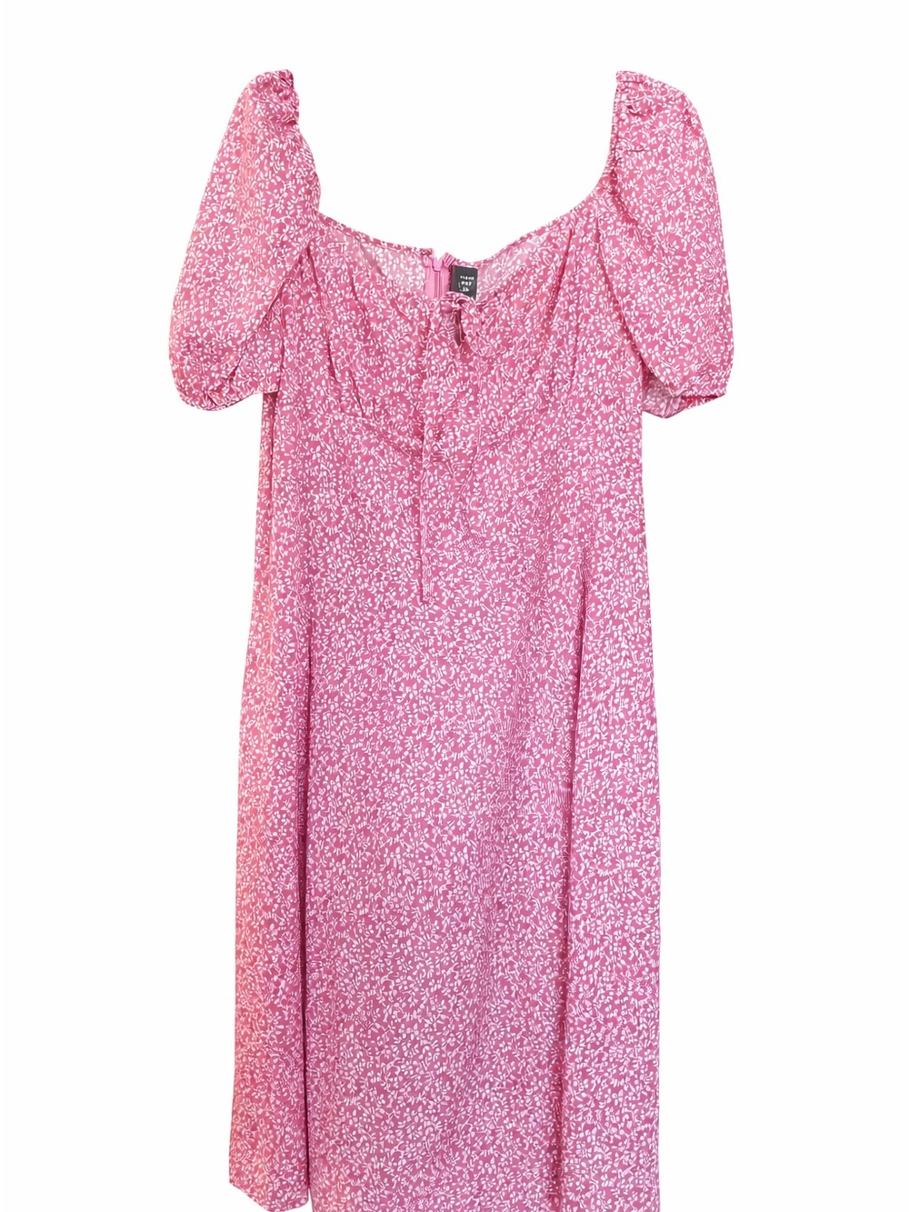 SHEIN Pink Floral Midi Dress
